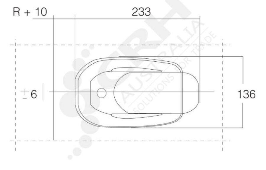 Fermod F430 Latch Set- No Lock. Door Thickness 67mm-115mm