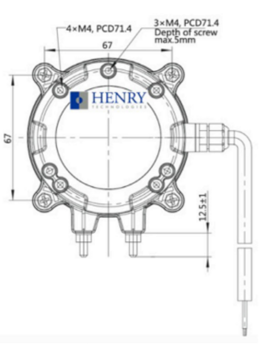 Multi-mount 12W Fan Motor 240V 1300RPM