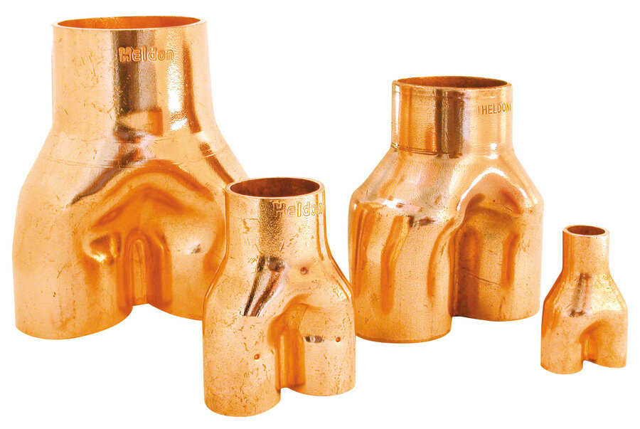 Copper Y-Piece 3/4X5/8X5/8 R410 56Bar