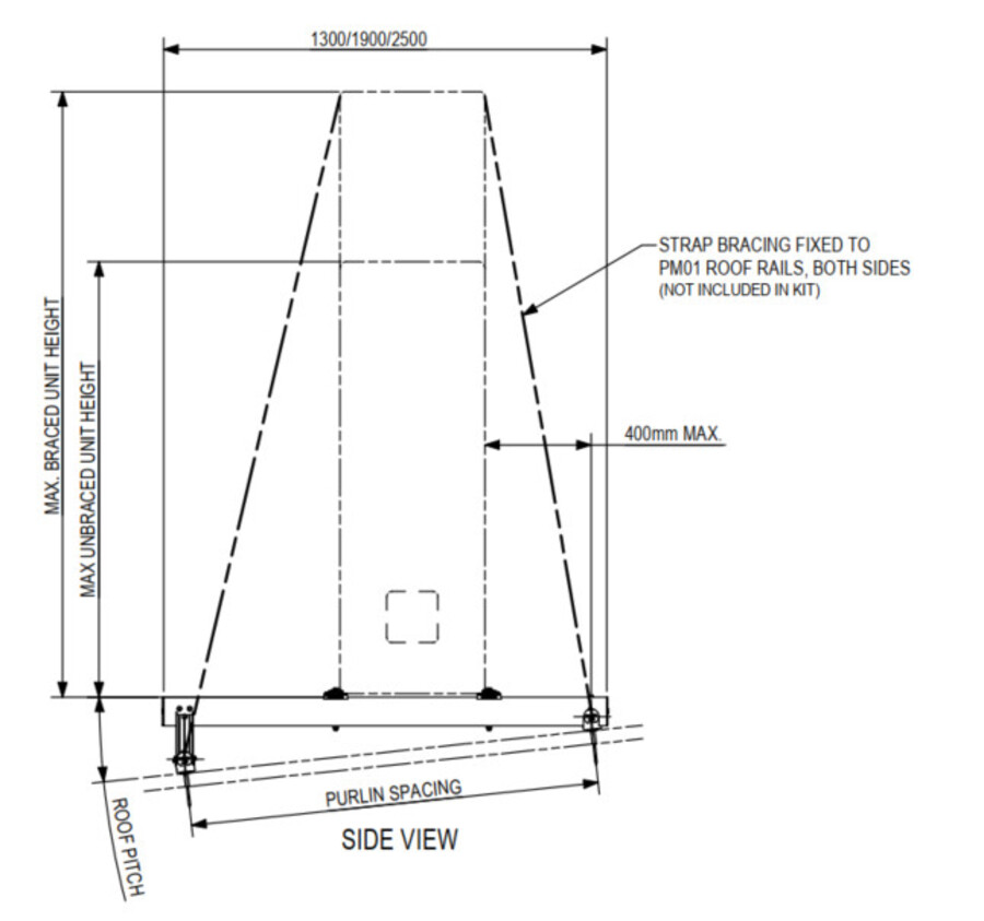 Monkeytoe CM02 – Heavy-Duty Single Condenser Mount – Up to 200kg