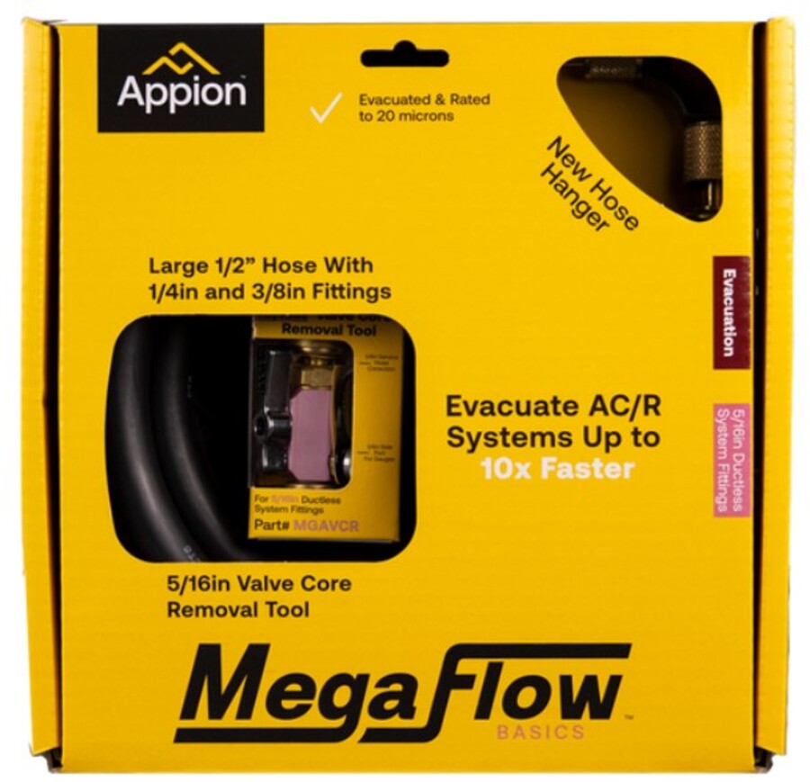 MegaFlow Basics 1/2in Hose Evacuation Kit with 5/16in Valve Core Tool