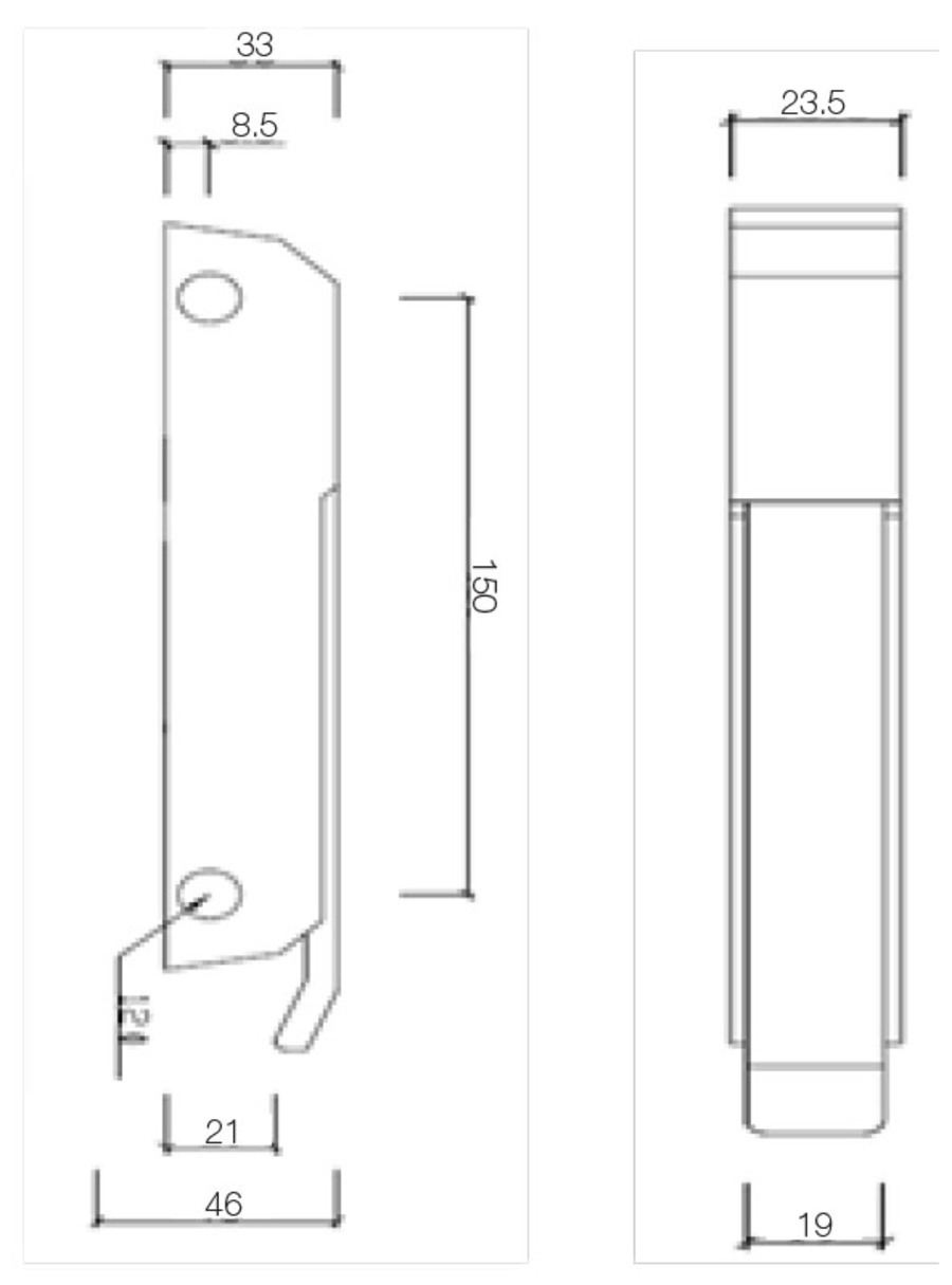 CRH Edgemount Latch Set