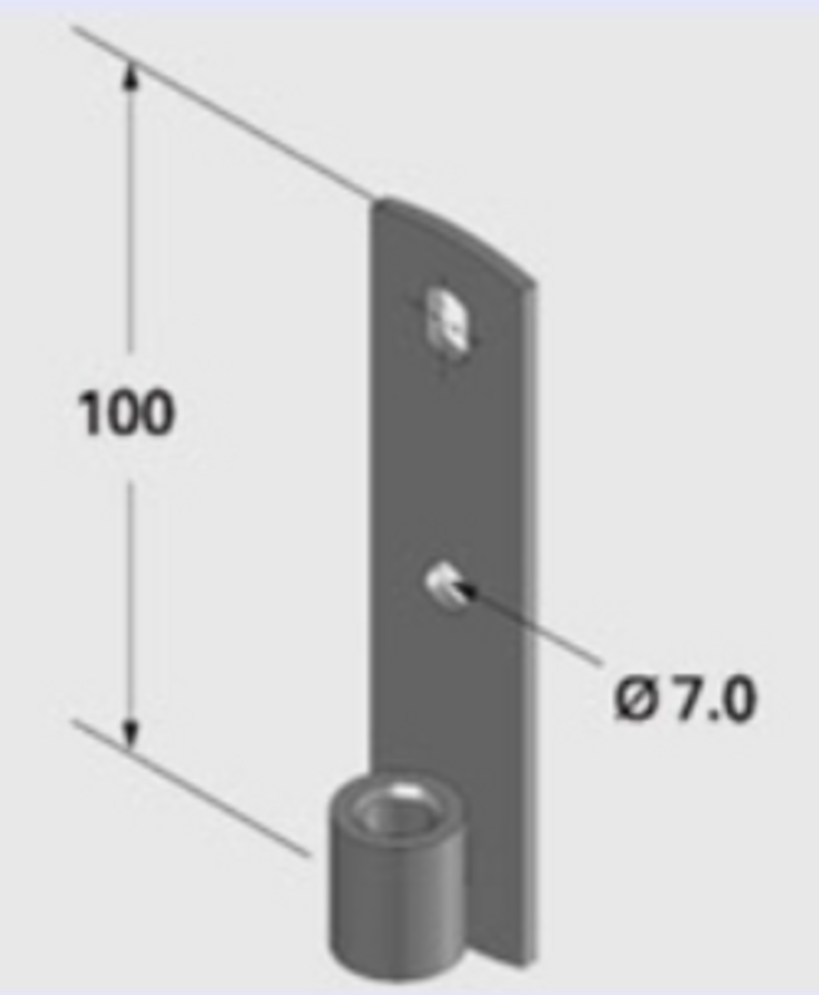 Threaded Rod Hanger - Vertical Flat Hanger