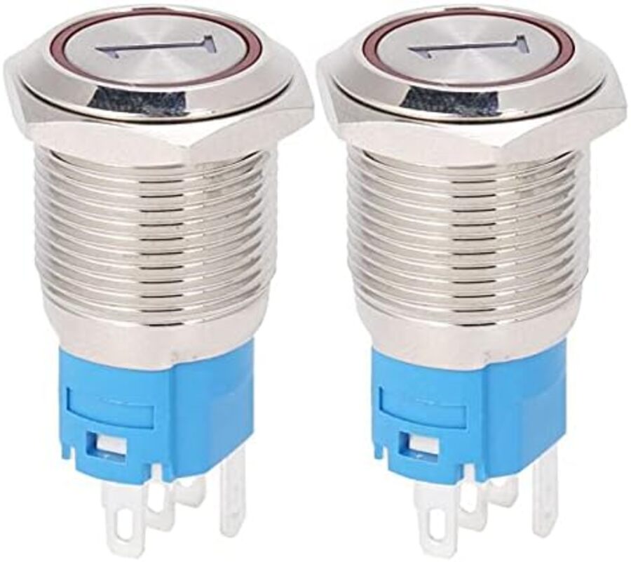 Switch Pushbutton Momentary Illuminated Clear 16mm Round