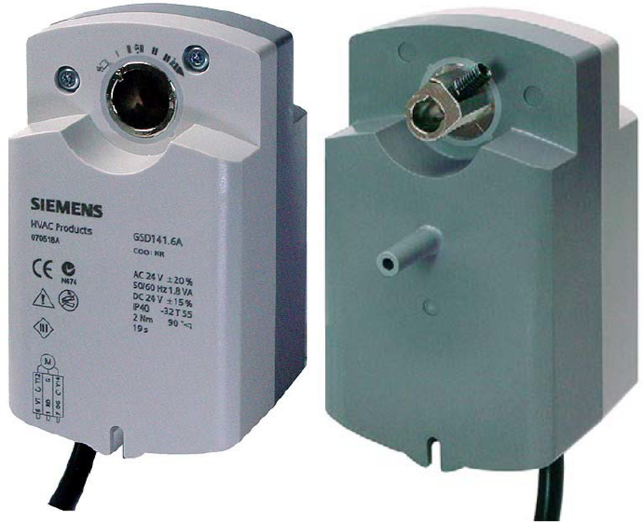 Residential rotary air damper actuator, GQD121.6A