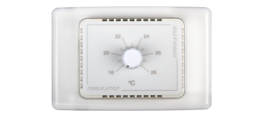 TR2114W. Wall mount sensor with exposed 18oC“ 28oC setpoint
