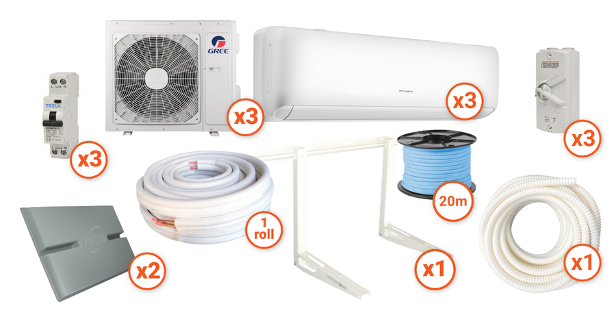 Gree Alto Reverse Cycle Split System 8.2 kW Bulk Buy, Installer Pack