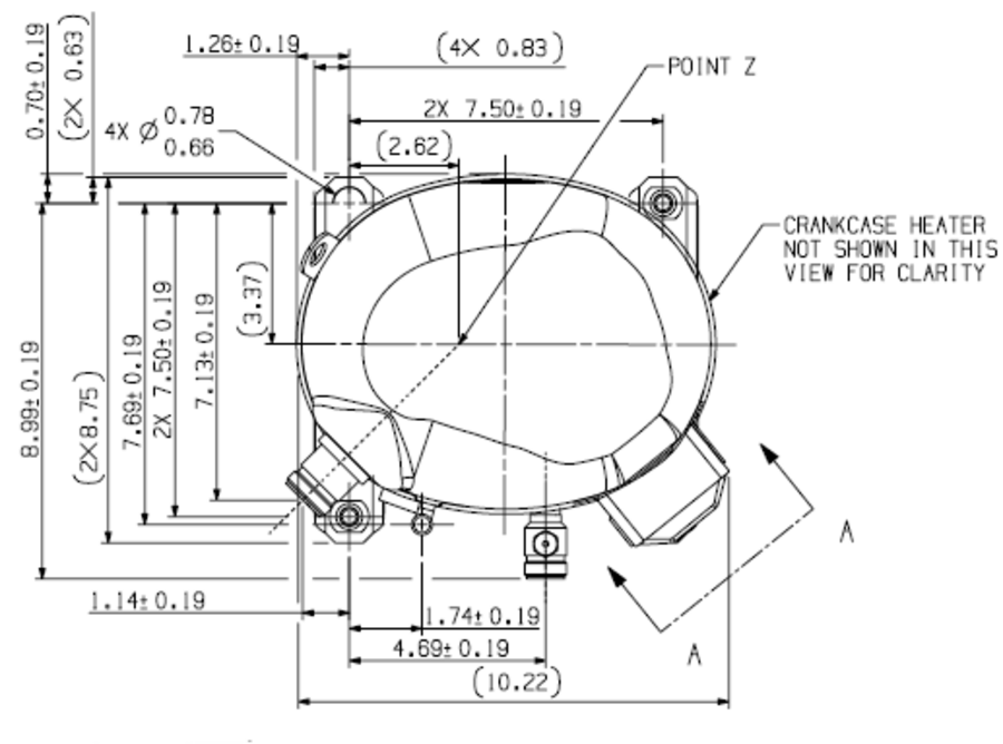 Copeland Compressor - Rotalock, 1.75HP, 1PH (No Electrics)