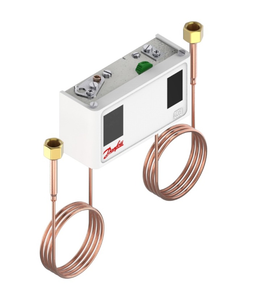 Danfoss KP15 Dual Press.Contr. Incl.Capillary & Bracket