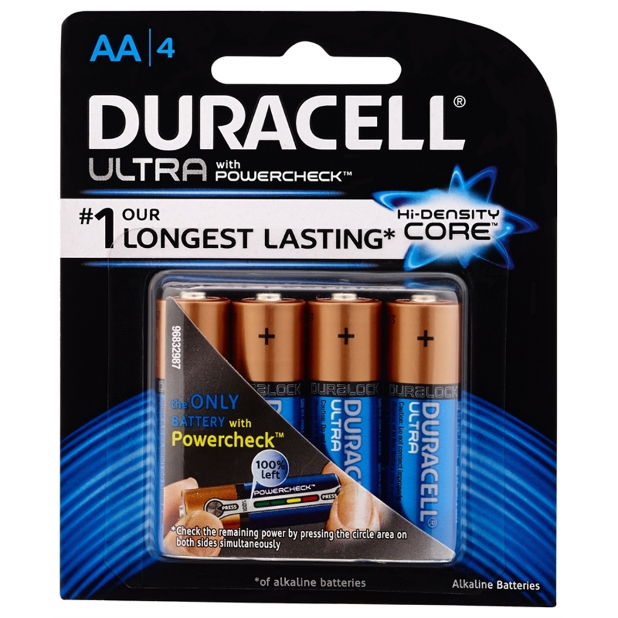 Duracell Ultra Alkaline Battery AA (4 PK)