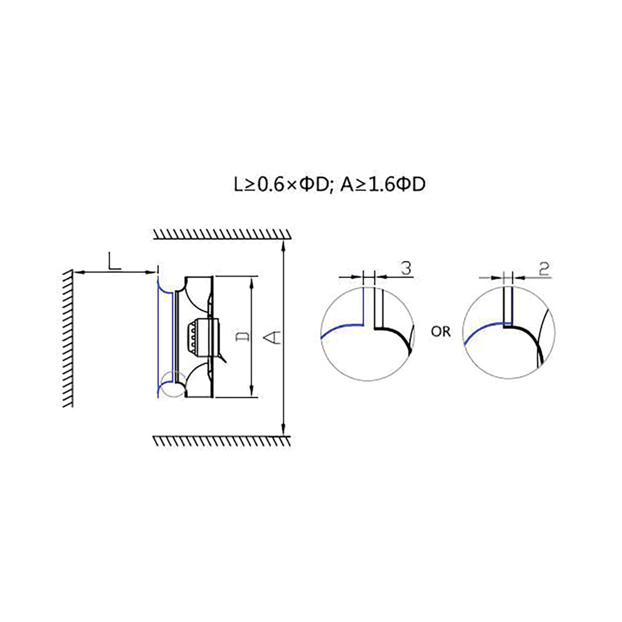EBMPAPST ACCESSORY INLET CONE FOR RADIAL MOTORS