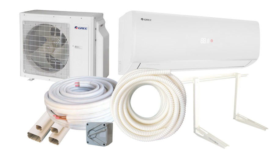 Gree Hyper+ Reverse Cycle Split System Air Conditioner - 9.4kW - Wall Install Kit