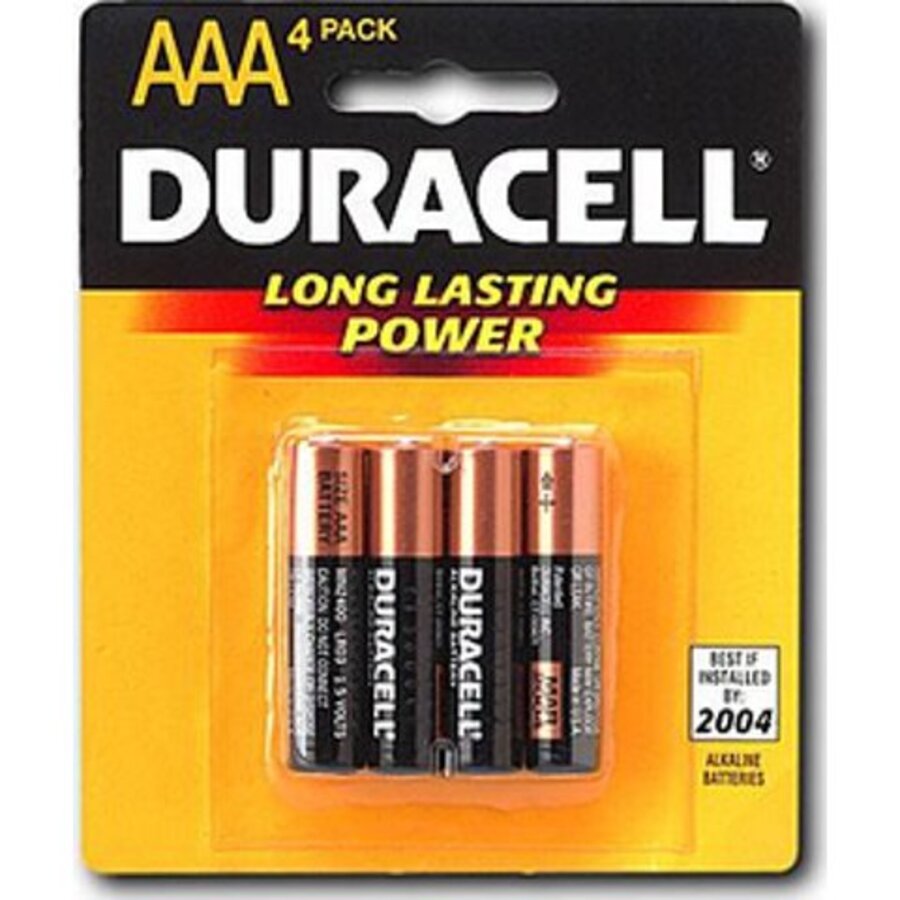 Duracell AAA Alkaline Battery 4pk