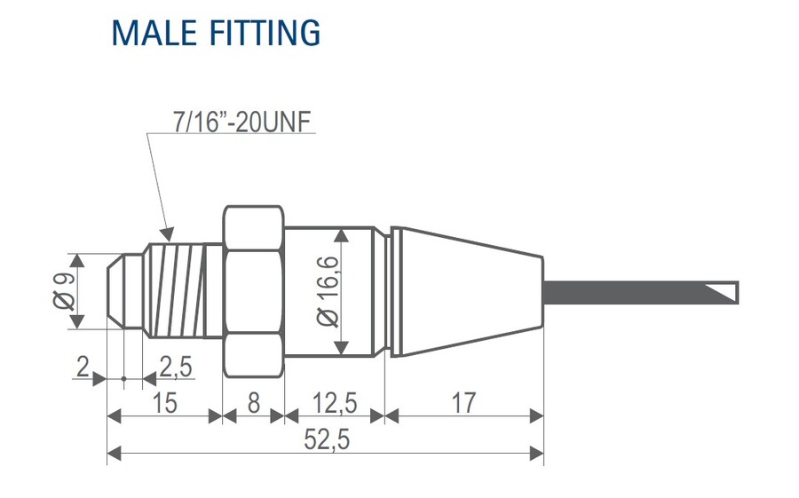 Dixell Pressure Transducer (Male Fitting)