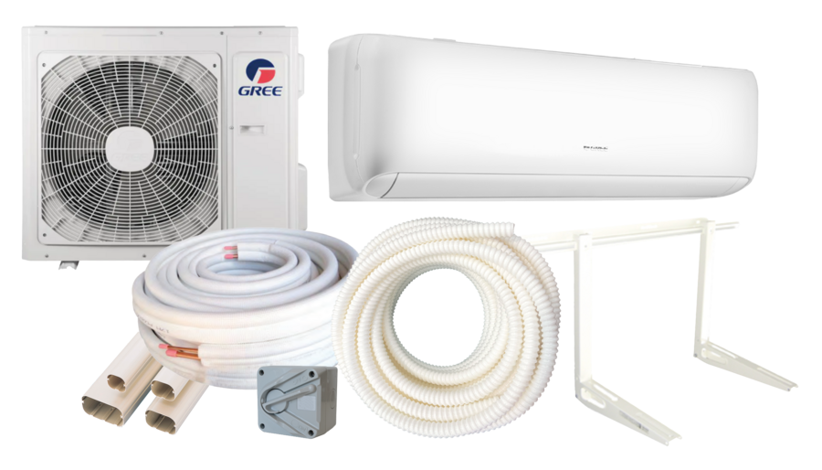 Gree Alto Cooling Only Split System Air Conditioner - 3.5kW - Wall Install Kit