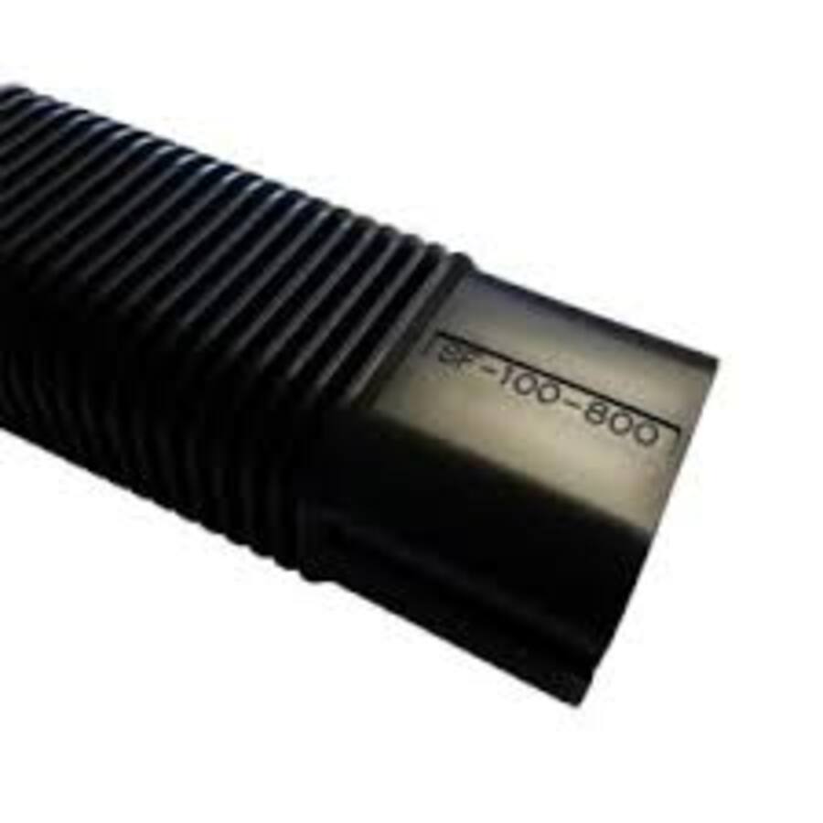 800mm Flexible Elbow with End Cuffs 100mm - Black