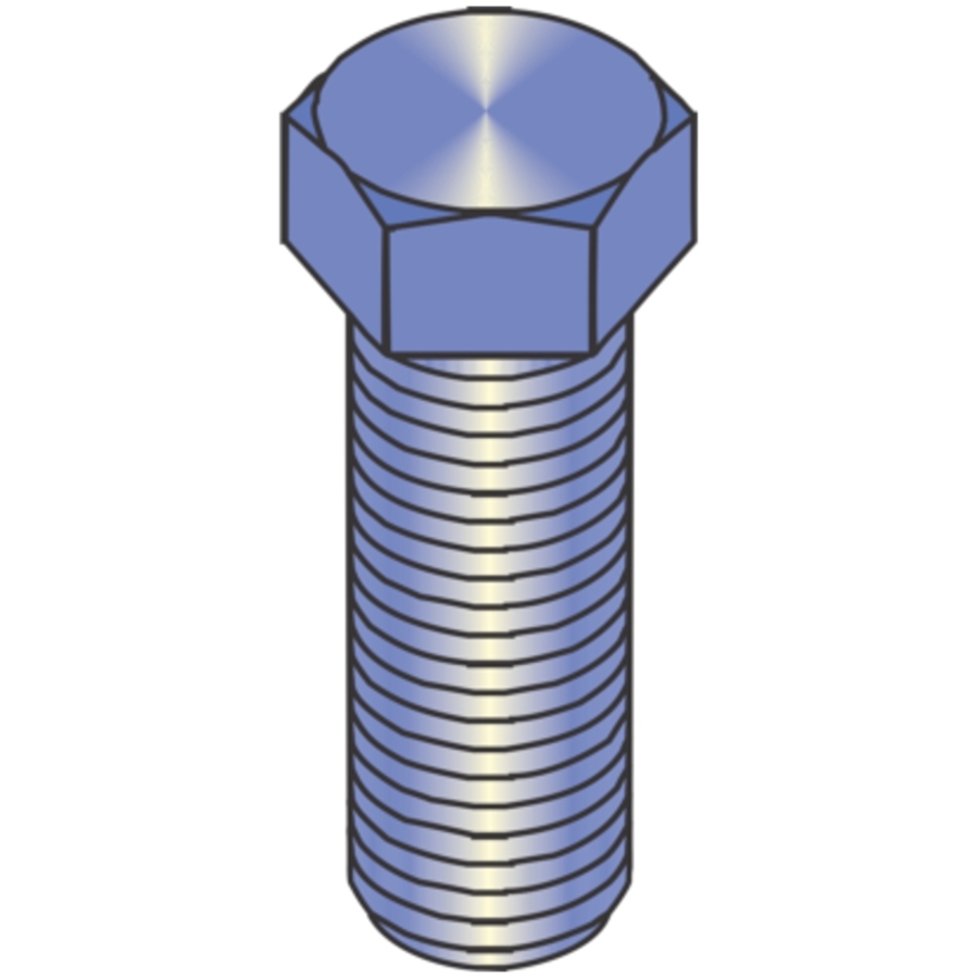 Zinc plated Hex Bolt 10mm X 25 mm long