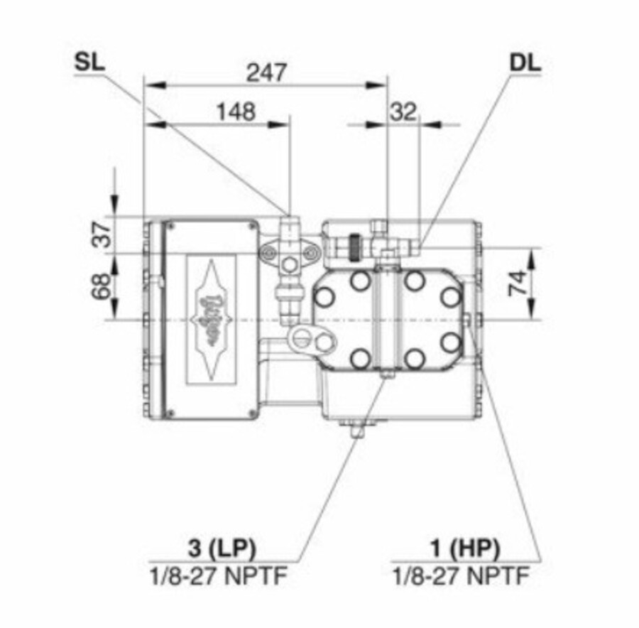 Bitzer Ecoline Semi-Hermetic Compressor 2GES-2Y-40S