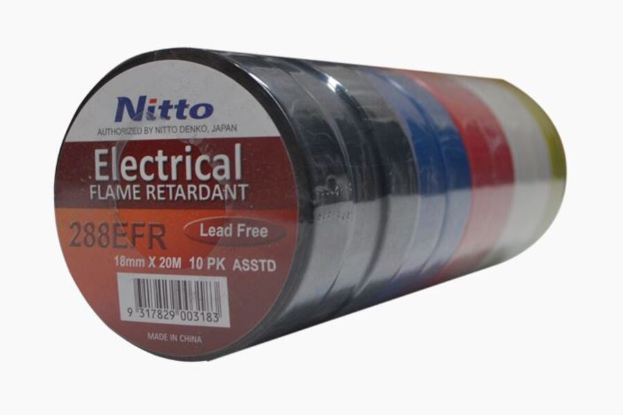 Black electrical tape 18mm x 20m