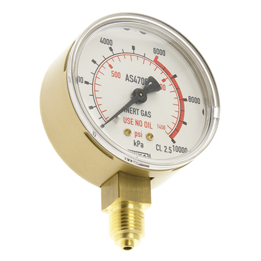 Pressure Gauge 0-10,000kPa for Tesuco 6,000kPa Regulator 