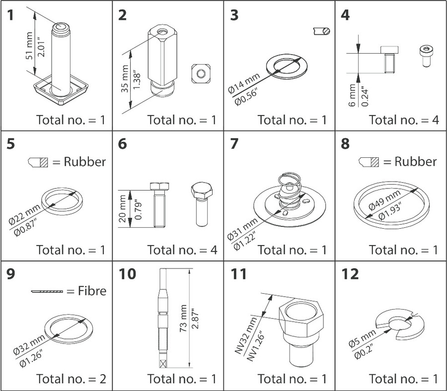 OVERHAUL KIT - EVRAT 15