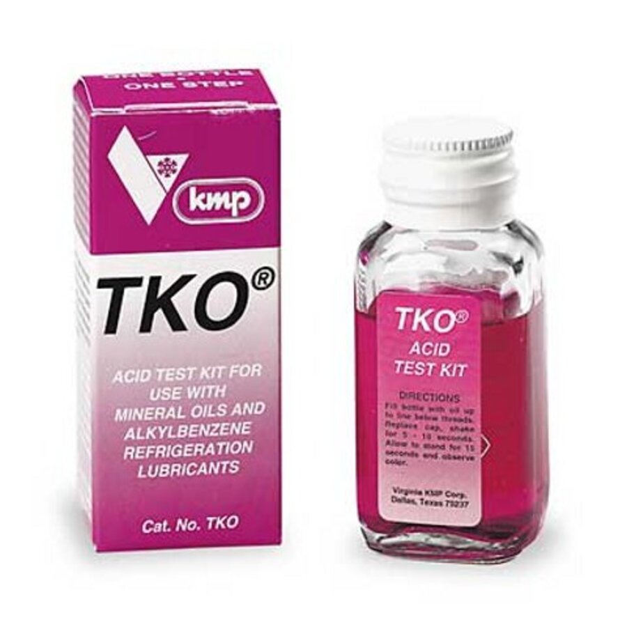 Mineral oil acid test kit