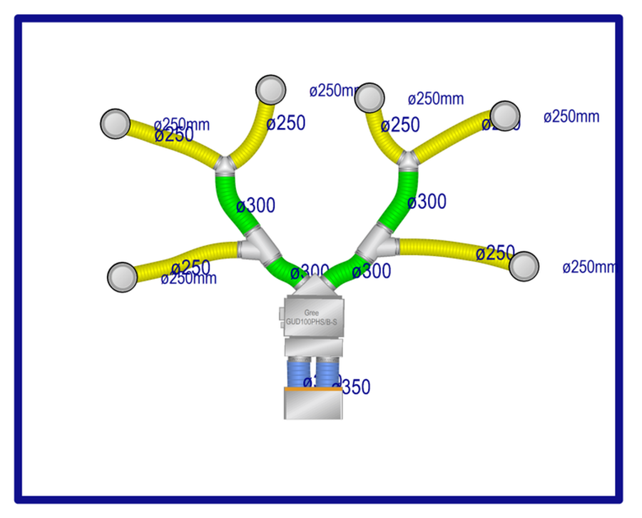 Duct Kit to suit Gree Ducted System - 10kW