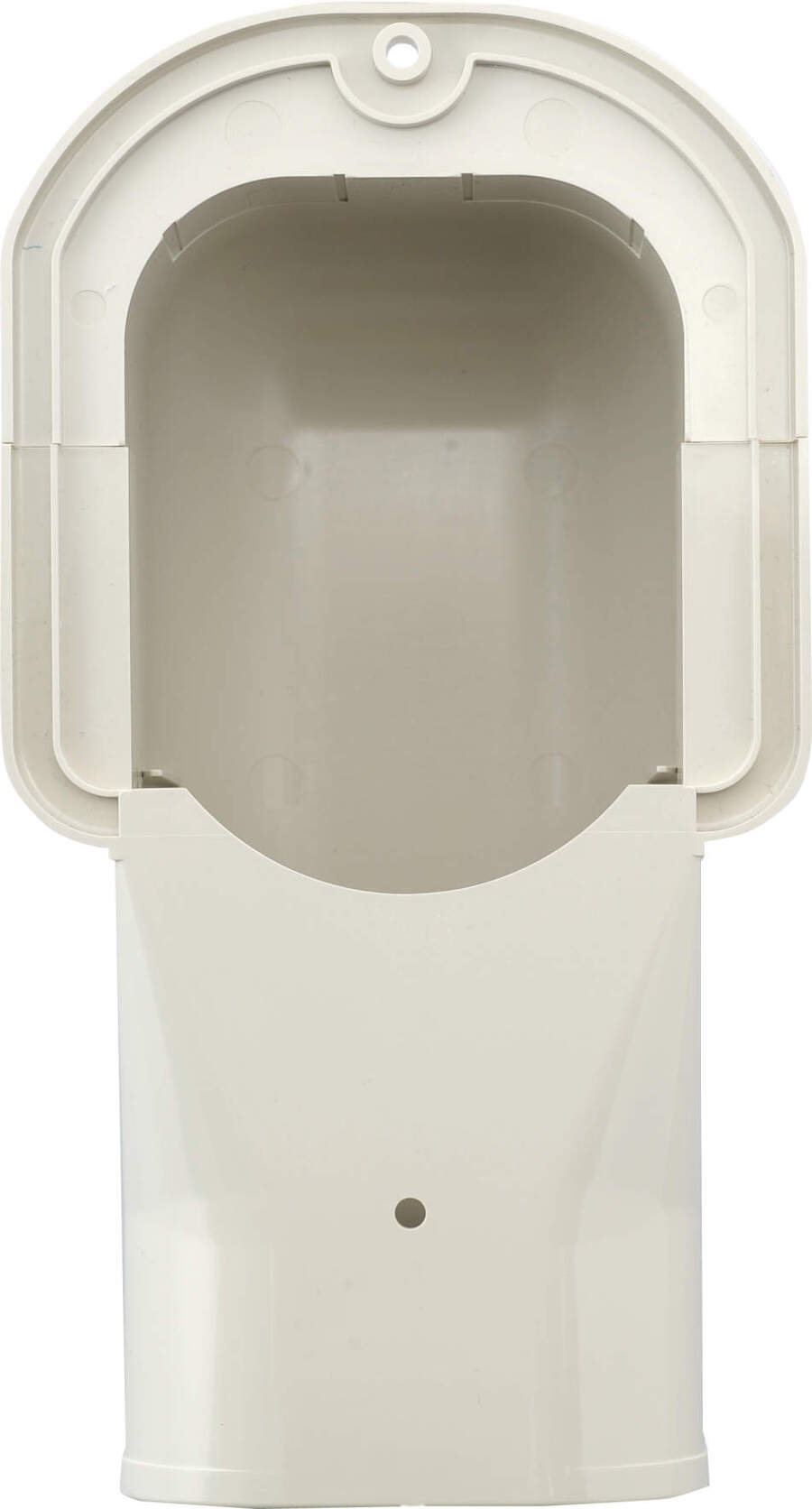 Inaba Slimduct white wall cap inlet/ outlet 100mm
