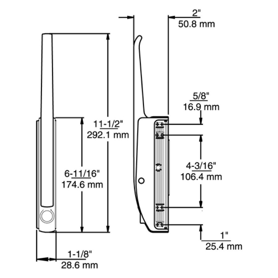 Kason Magnetic Edgemount Latch