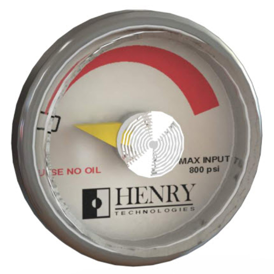 Henry Rupture Disc Pressure Gauge 1/8MNPT