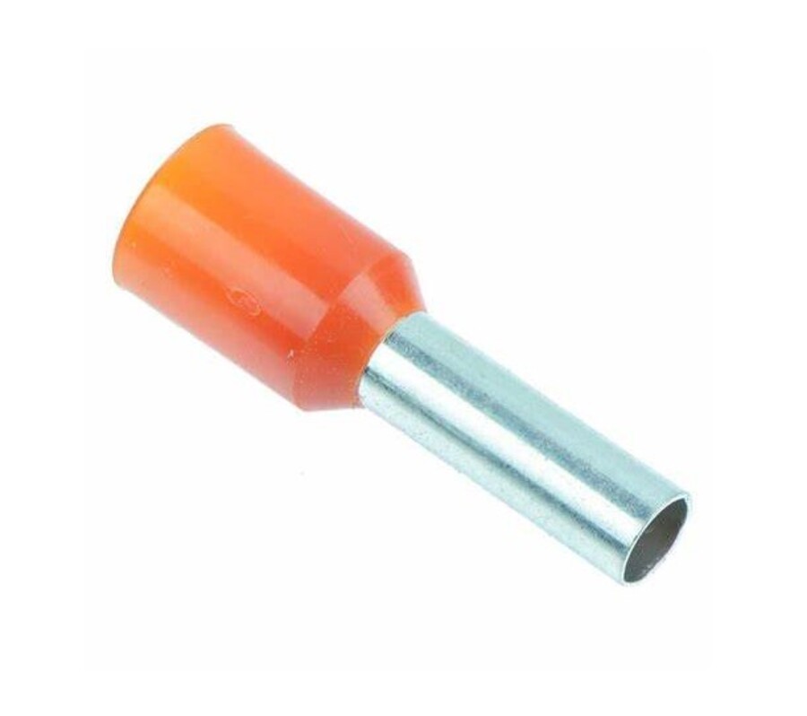 Bootlace Ferrules Ornge Pk100