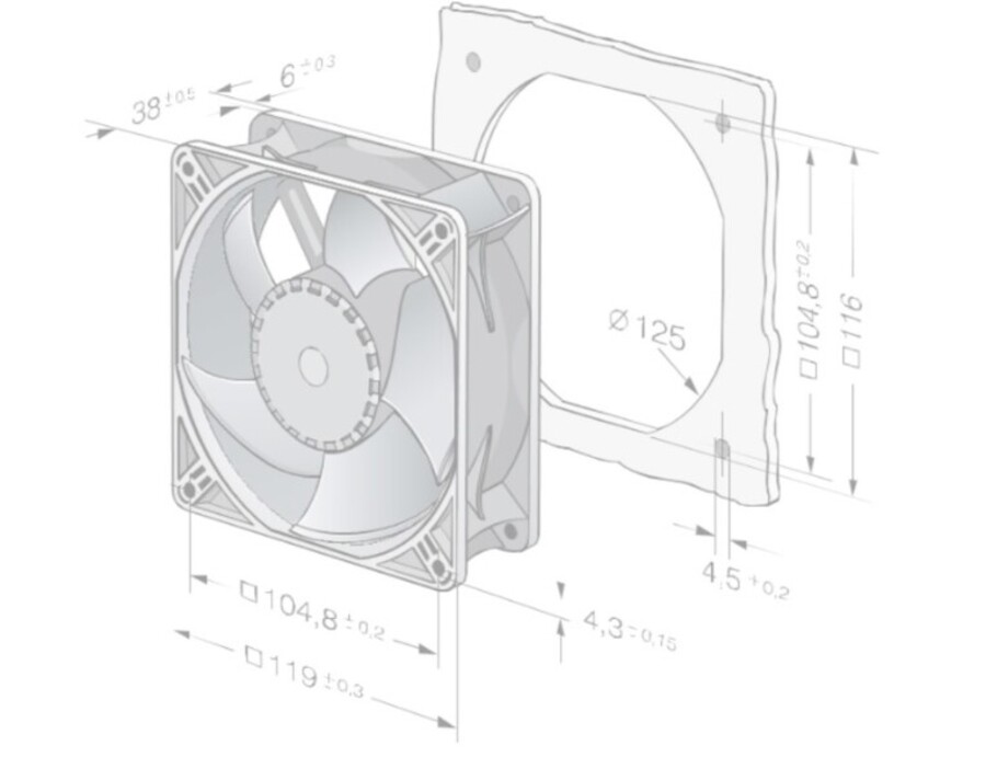 EBM-Papst Fan EC Compact Axial