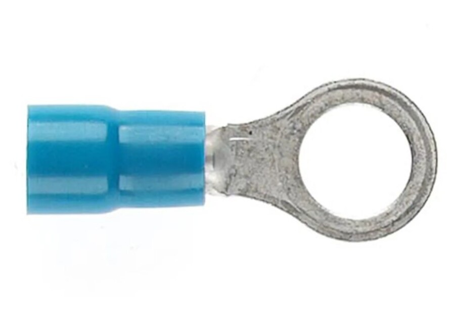 Ring Terminal 6Mm Stud Blue