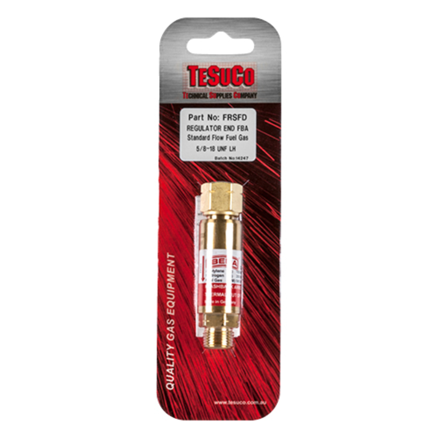 Flashback Arrestor Fuel Gas Regulator End