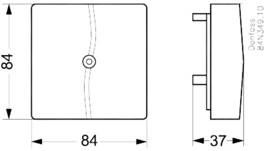 Temperature sensor, AK-HS 1000, Pt