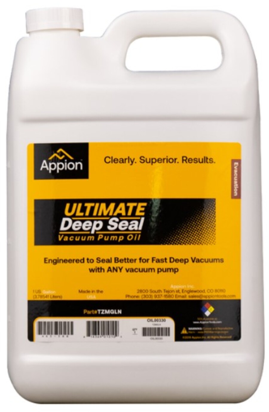 Appion - Ultimate Deep Seal Vacuum Pump Oil Gallon