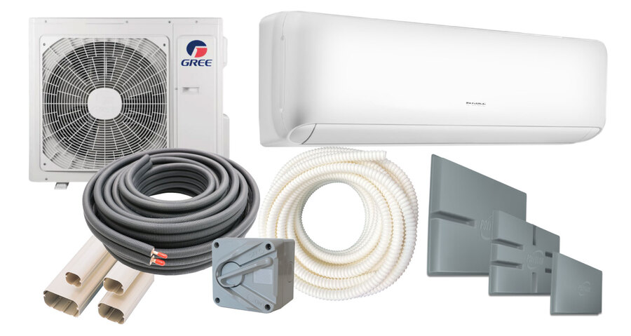 Gree Alto Reverse Cycle Split System Air Conditioner - 3.5kW - Ground Install Kit