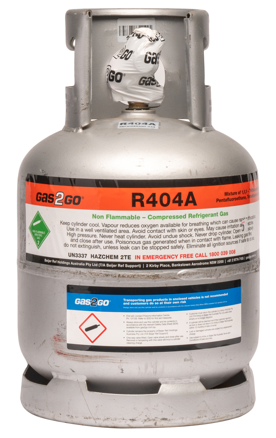 R404A 18kg Cylinder