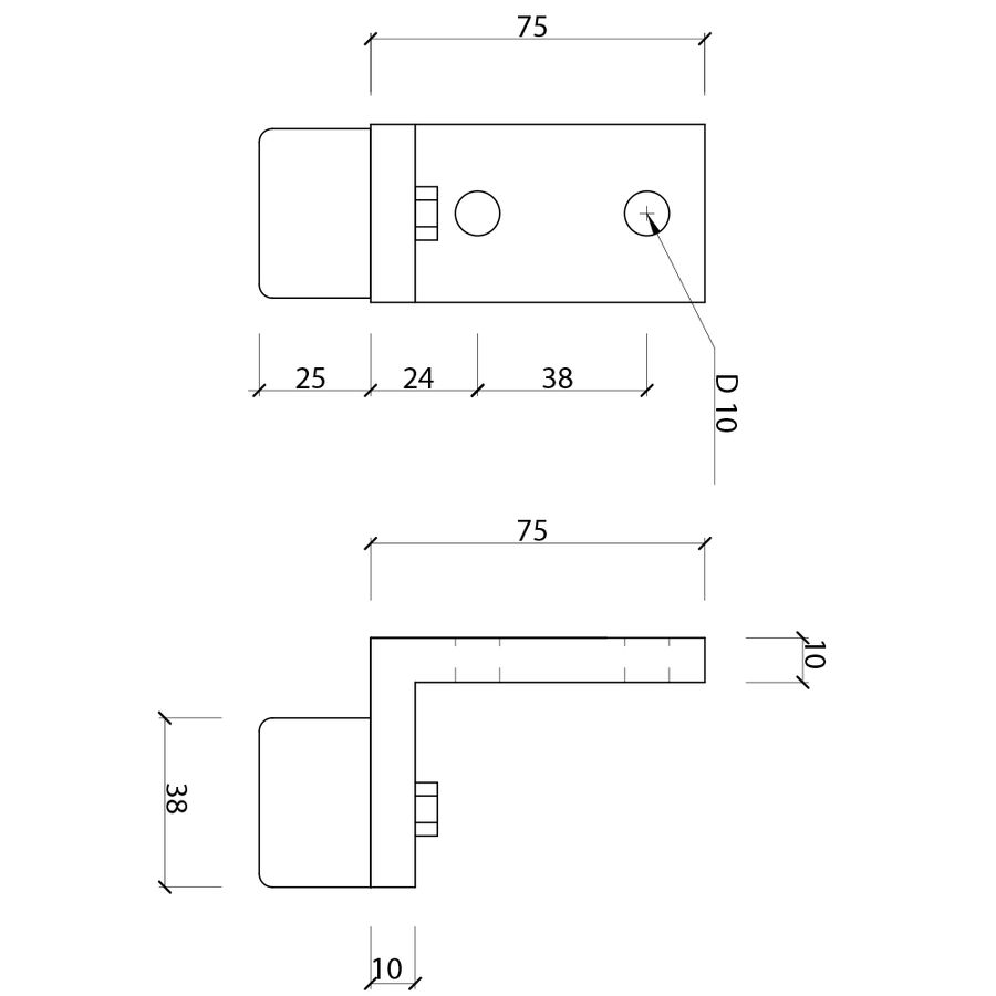 CRH Small Door Stop, Grey