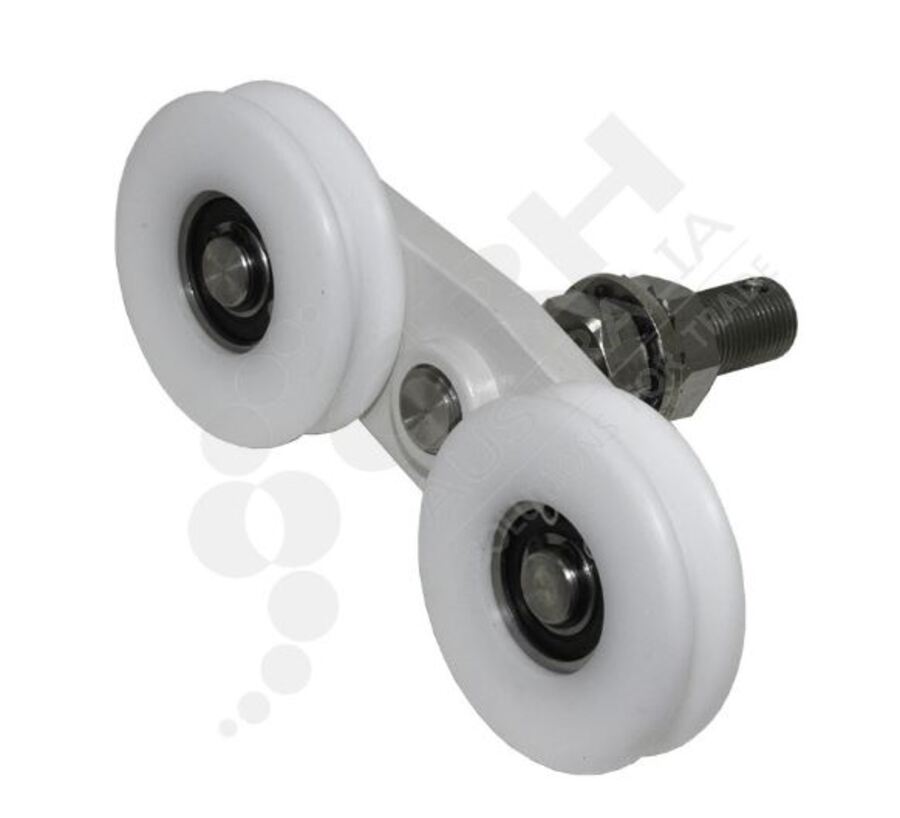 CRH Double Bogie Arm Assy, White - 55mm Wheels