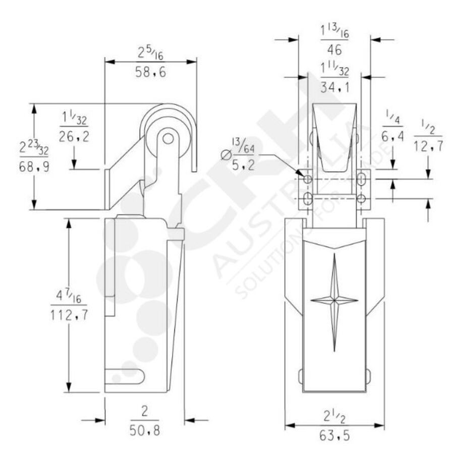 Kason Hydraulic Door Closer - 0mm - 19mm Offset