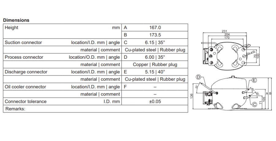 Secop HXK95AT Compressor LBP 220-240V
