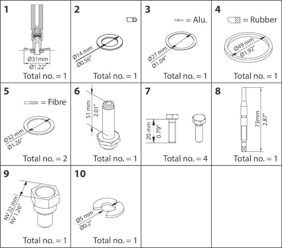 Overhaul kit, EVRAT / EVRST 15
