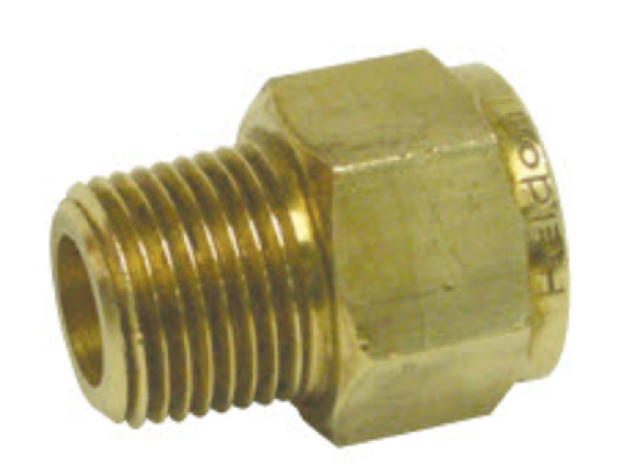 Brass Thread Converter 1/4MNPTx1/4FBSP