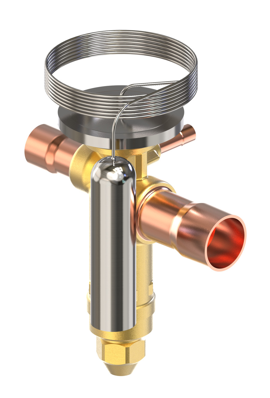 Thermostatic expansion valve, TGE, R22/R407C, 43kw Bi-flow