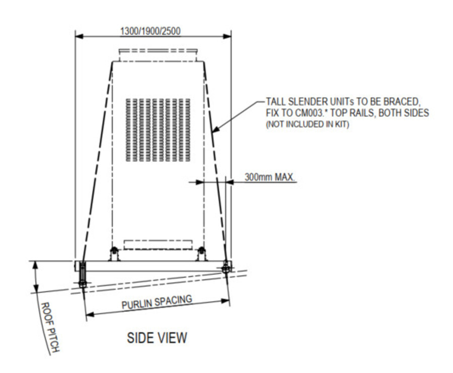 Monkeytoe CM05 – Heavy-Duty Single Condenser Mount – Up To 500kg