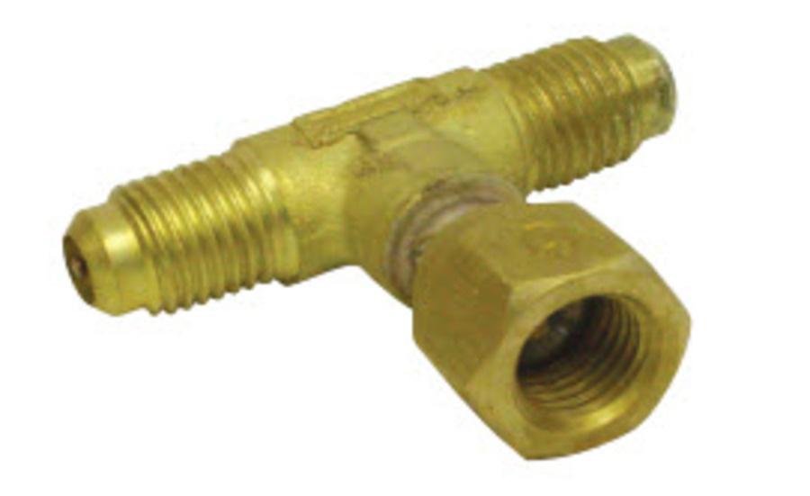 Forged Brass Tee 1/4MSAEx1/4 F/Nut