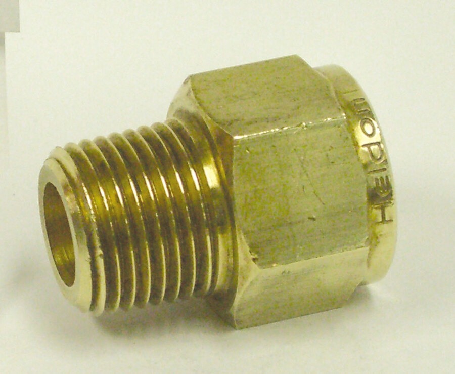 Brass Thread Converter 1/4MBSPx1/4FNPT