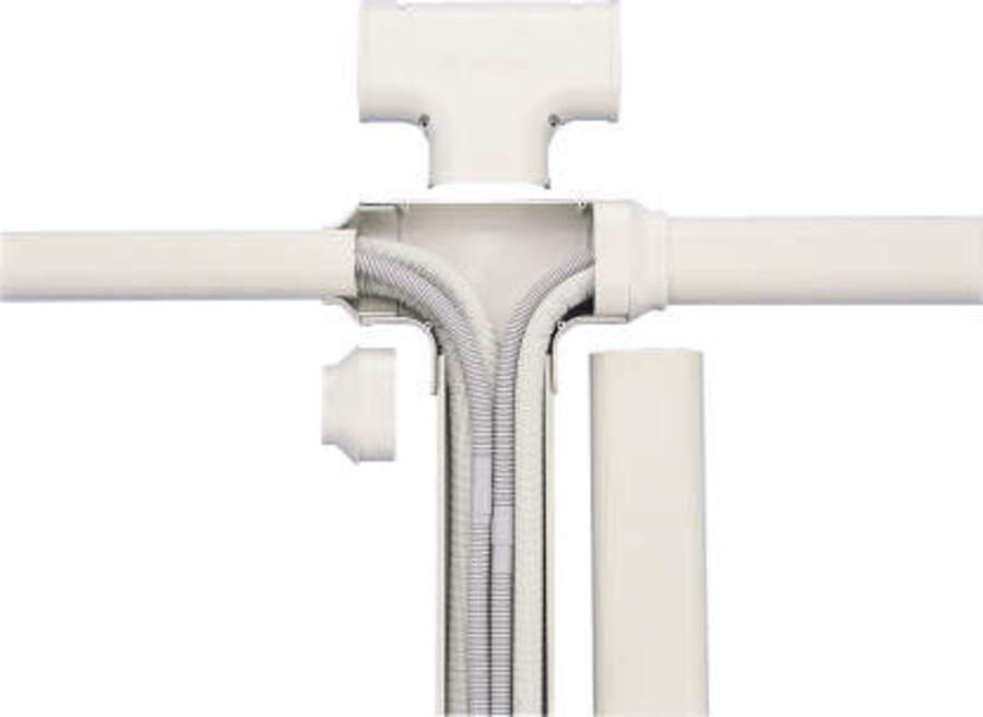 Inaba Ivory Slimduct Joint Tee 100mm