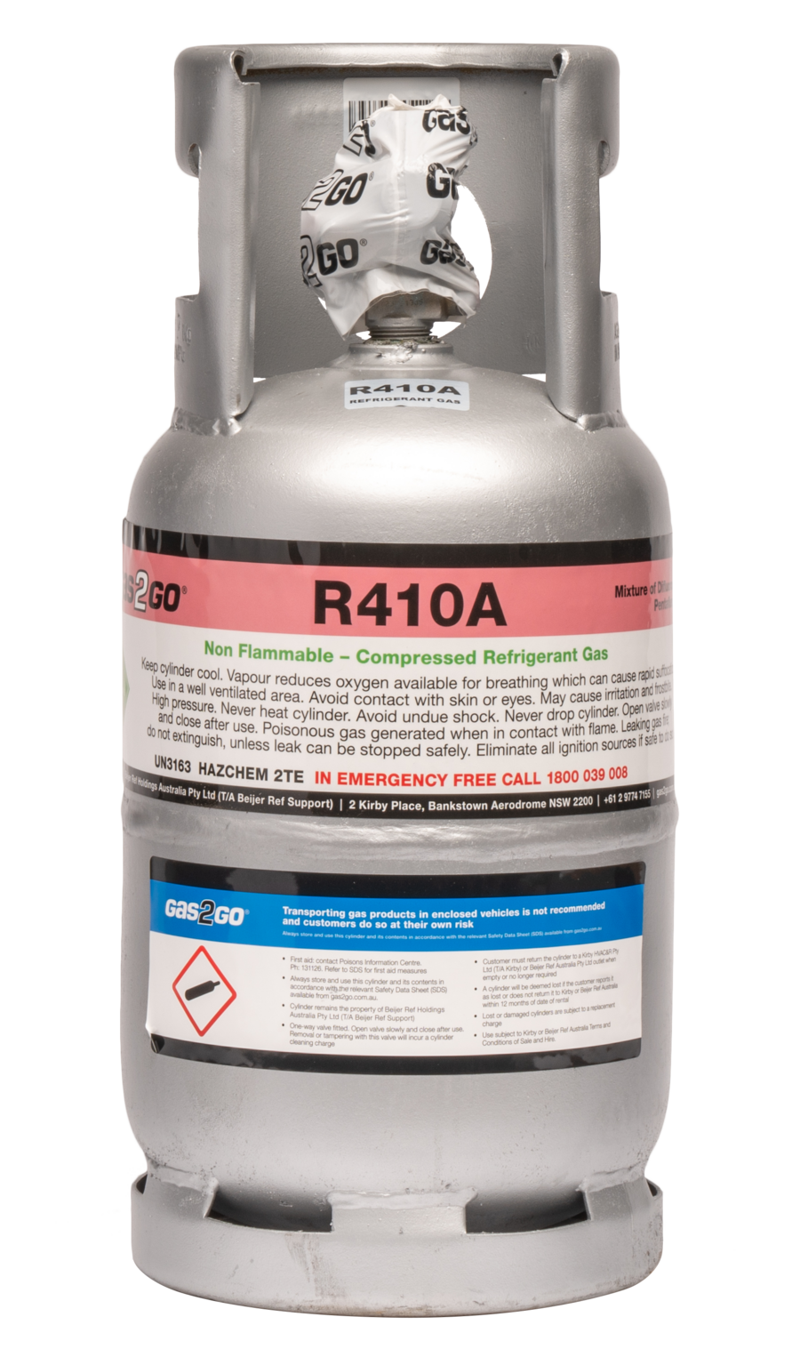 R410A 10kg Cylinder